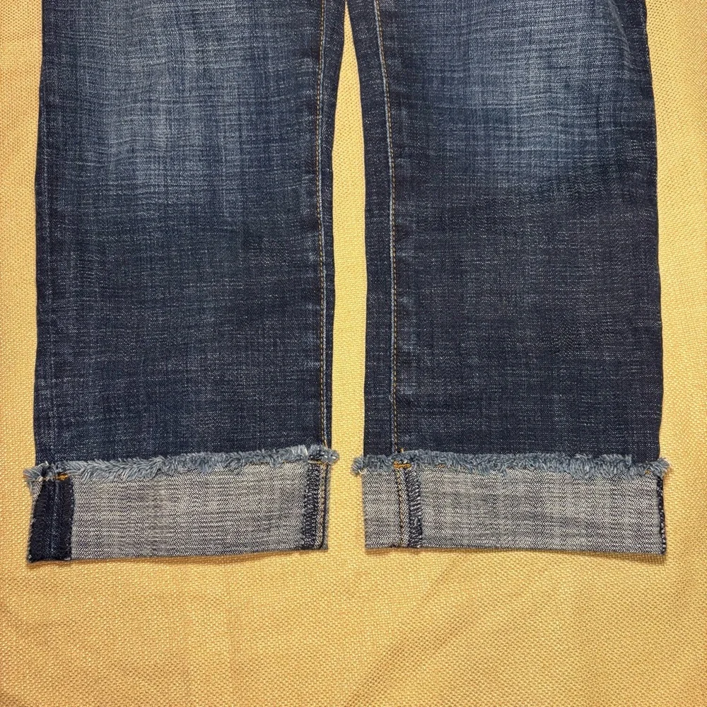 Kut from the Kloth Dark Blue Amy Crop Jeans Size 6 - Picture 6 of 7